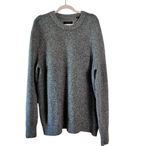 All Saints Men's Gray Hane Crew‎ Cotton Blend Pullover Sweater Small